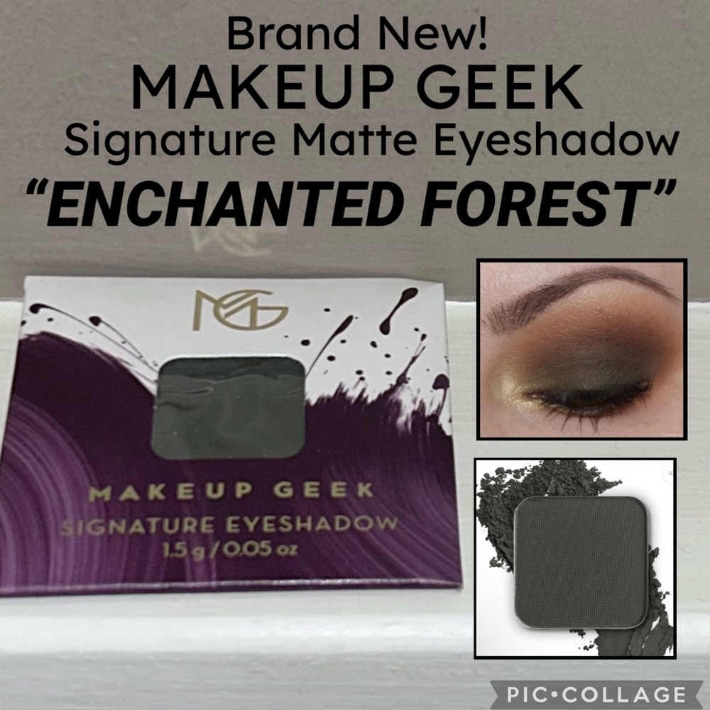 NWT Full Size MAKEUP GEEK Square Matte Eyeshadow “ENCHANTED FOREST”
